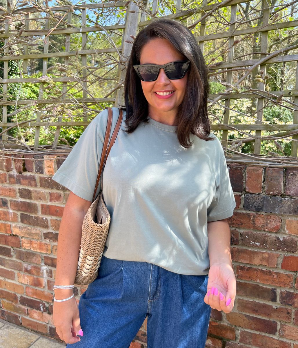 Green Cotton Relaxed Graphic T Shirt - Image 7