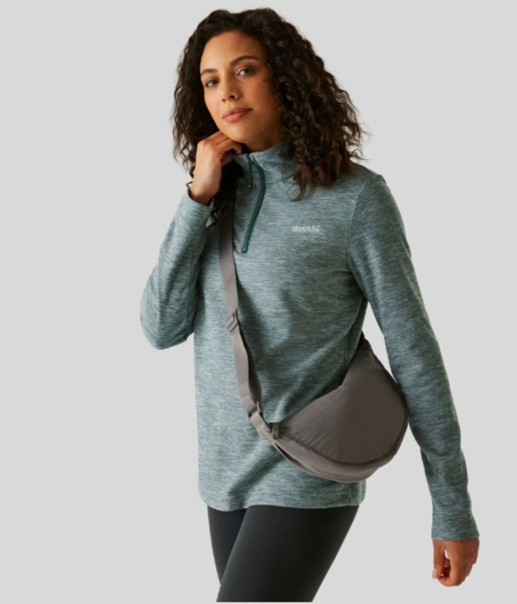 Green Regatta Sweethart Marl Half Zip Fleece