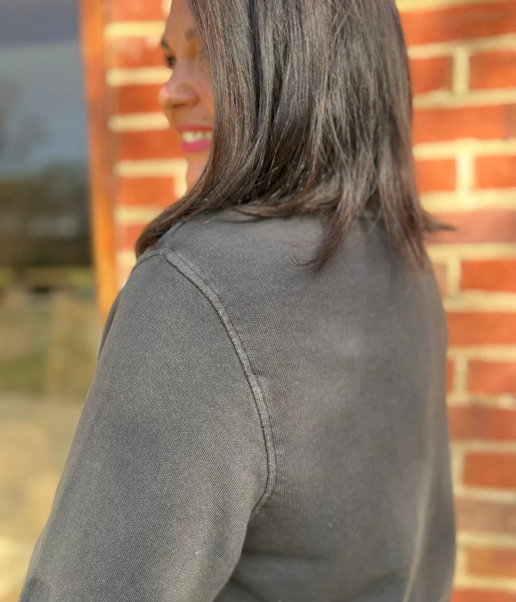 Grey Garment Dyed Super Soft Sweatshirt - Image 4