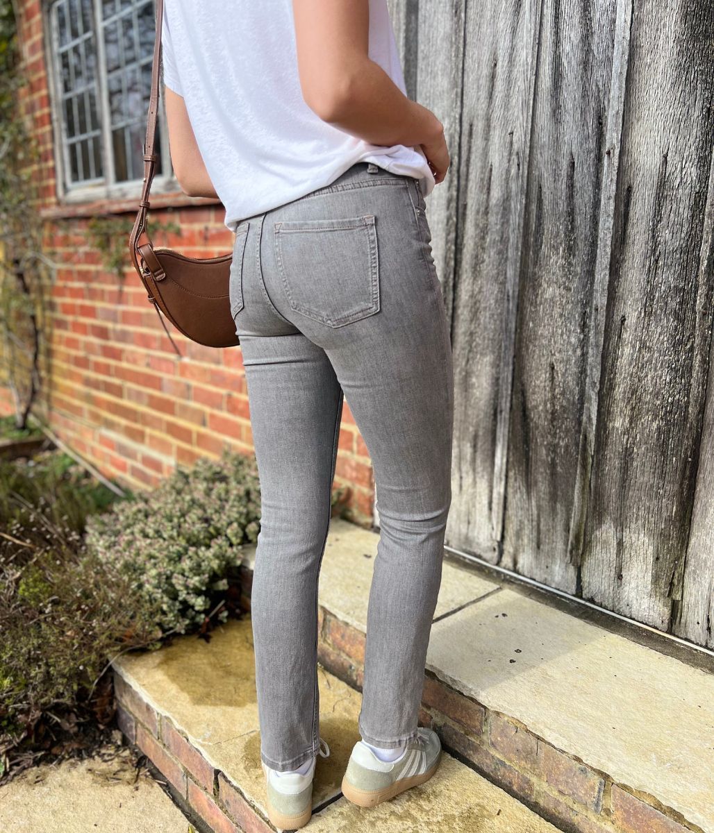 Grey Lily Slim Fit Jeans - Image 4