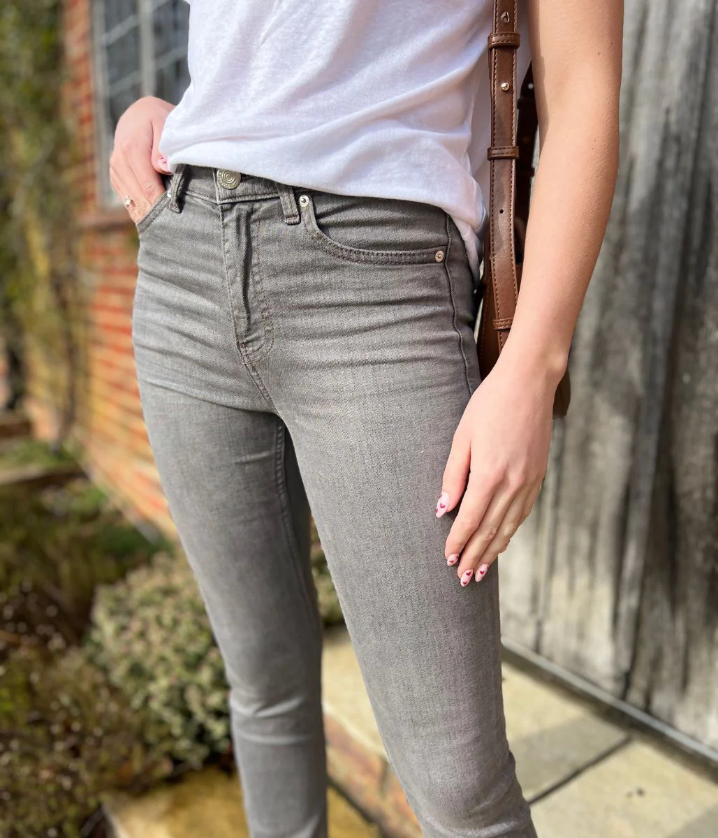 Grey Lily Slim Fit Jeans - Image 5