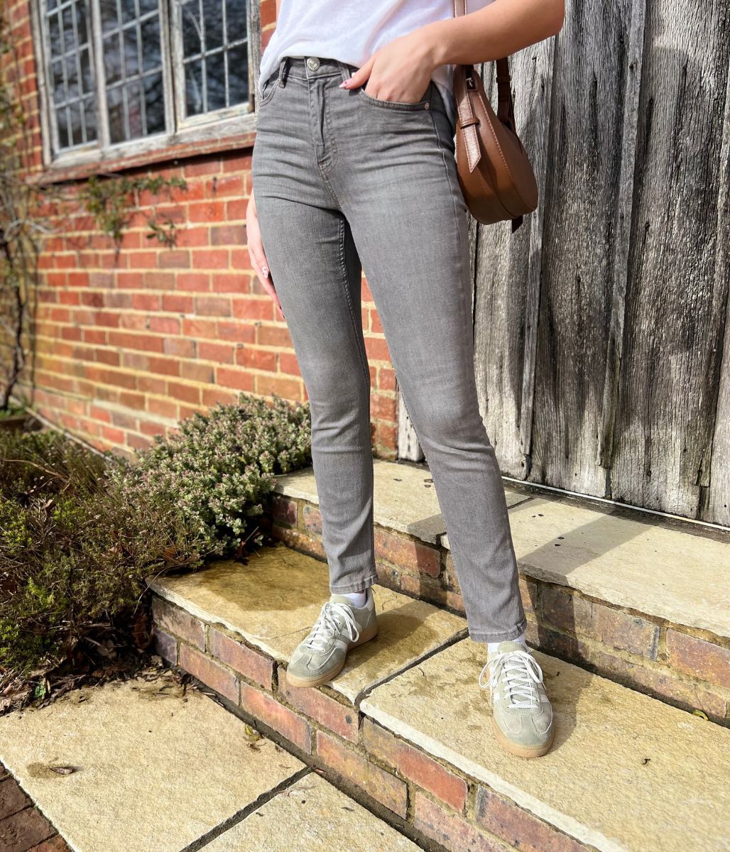 Grey Lily Slim Fit Jeans - Image 7