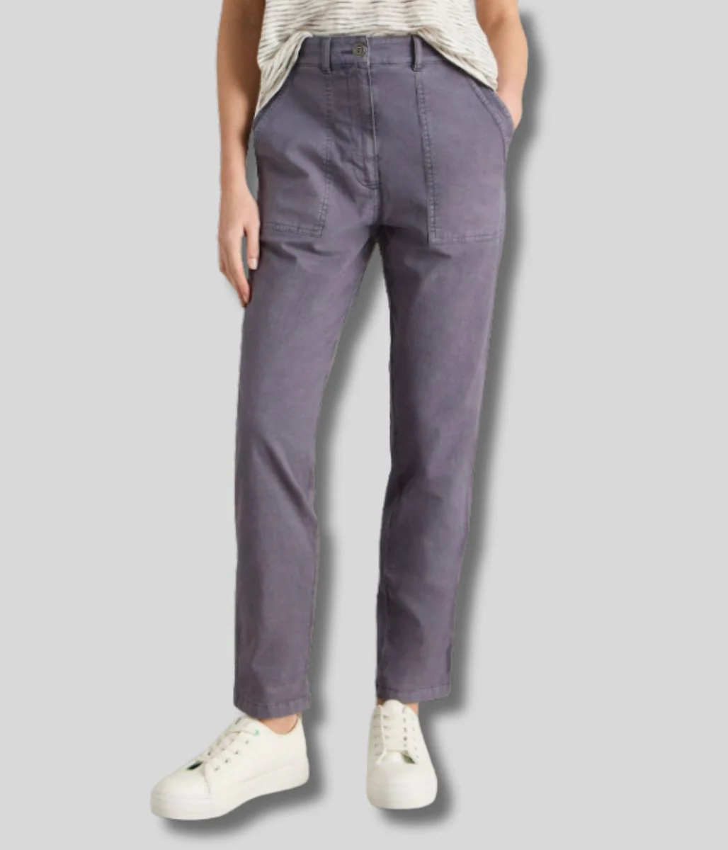 Grey Twister Chino Trousers - Image 2