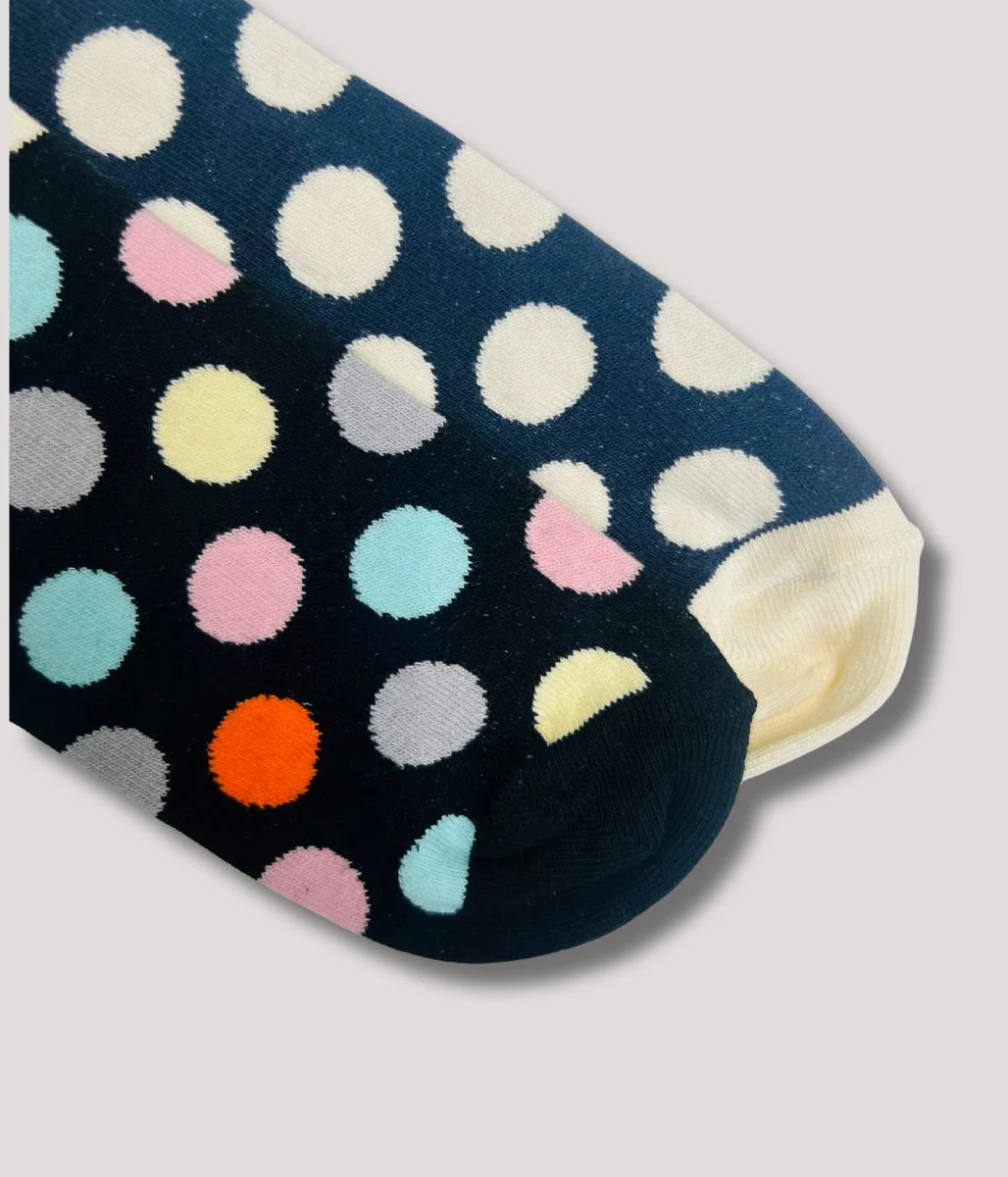 Happy Socks 2 Packs Black & Navy Spots - Image 3