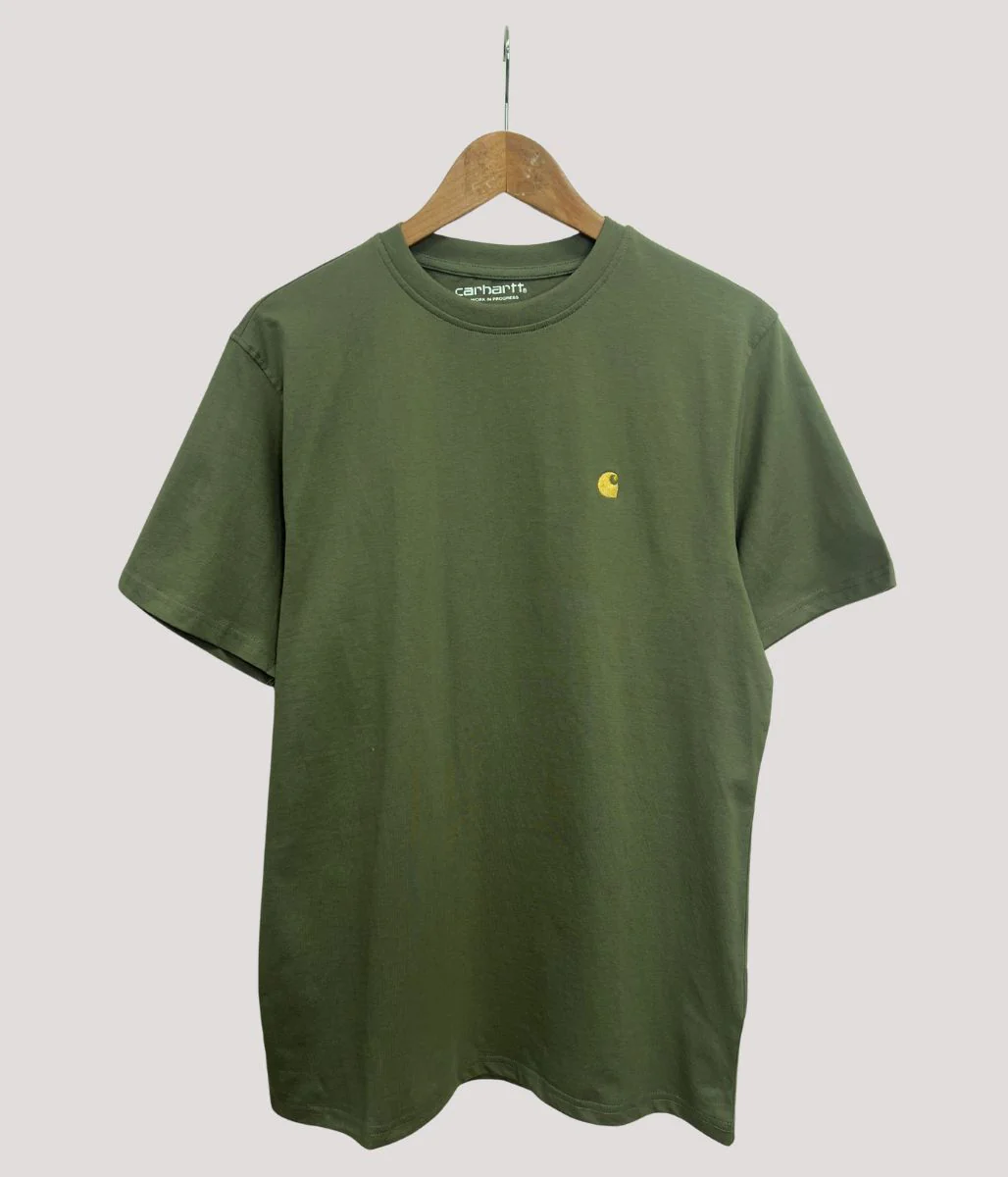 Khaki Carhartt Chase T Shirt - Image 2
