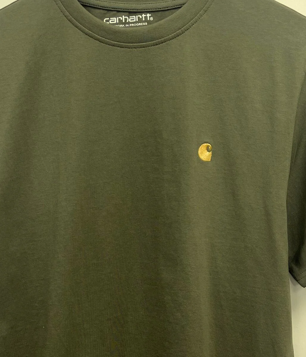 Khaki Carhartt Chase T Shirt - Image 3