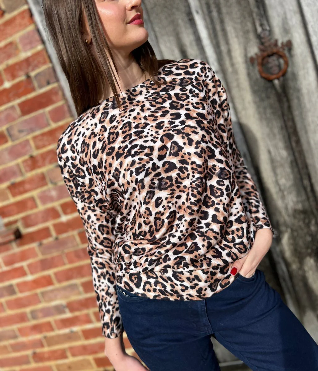 Leopard Print Batwing Top - Image 8