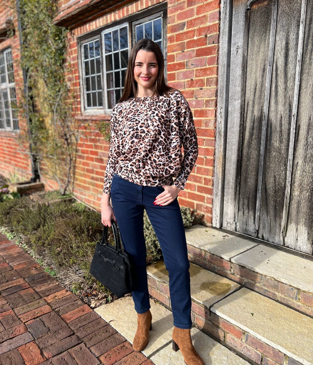 Leopard Print Batwing Top - Image 9