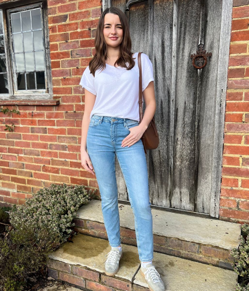 Light Blue Lily Slim Fit Jeans - Image 3