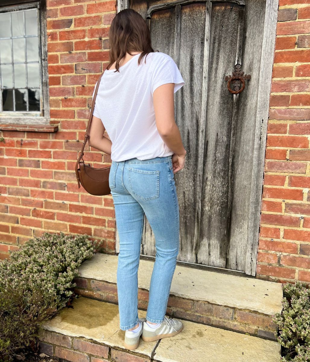 Light Blue Lily Slim Fit Jeans - Image 5