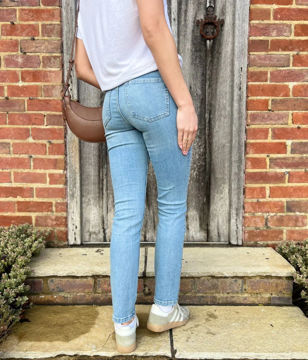 Light Blue Lily Slim Fit Jeans - Image 6