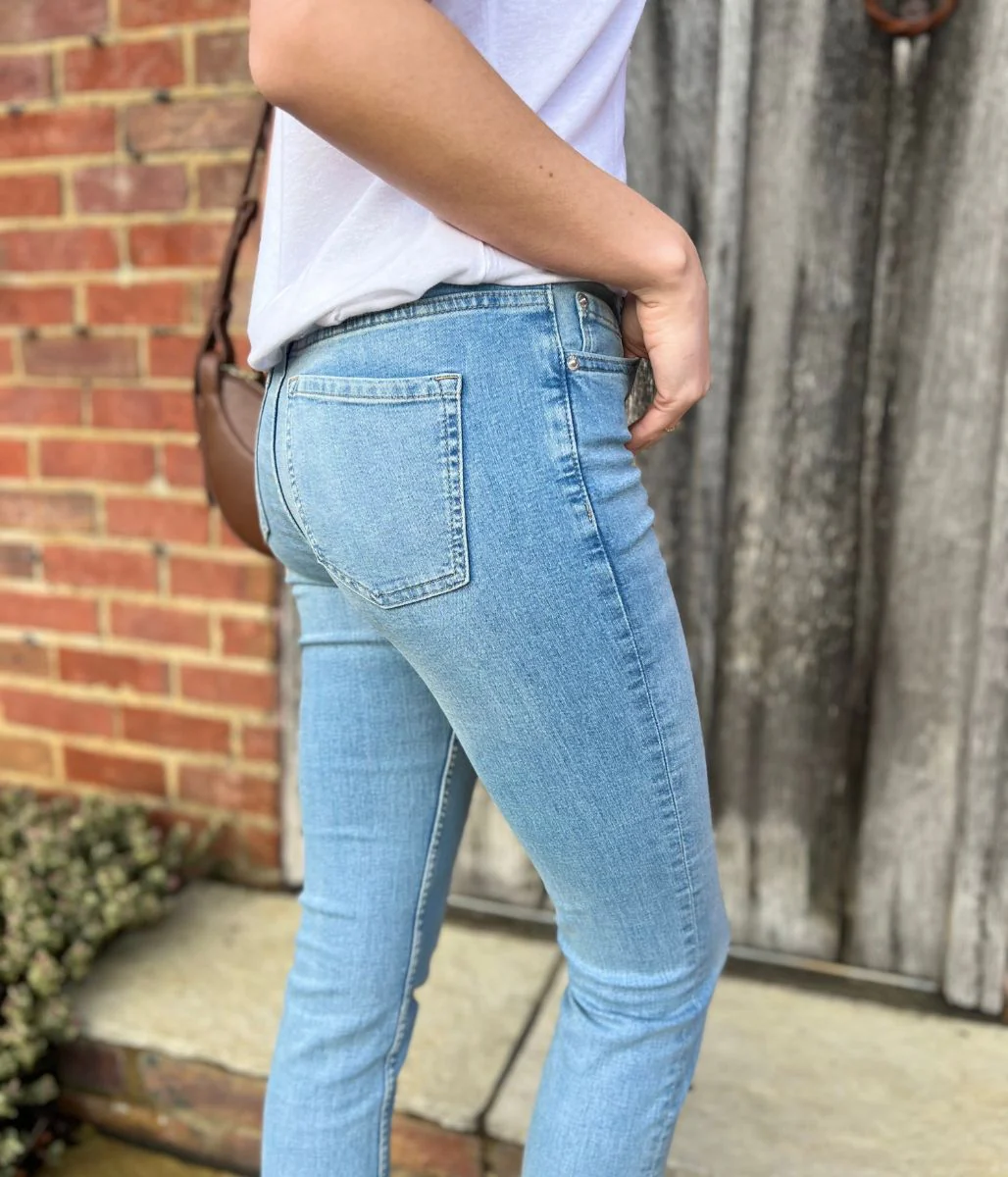 Light Blue Lily Slim Fit Jeans - Image 8