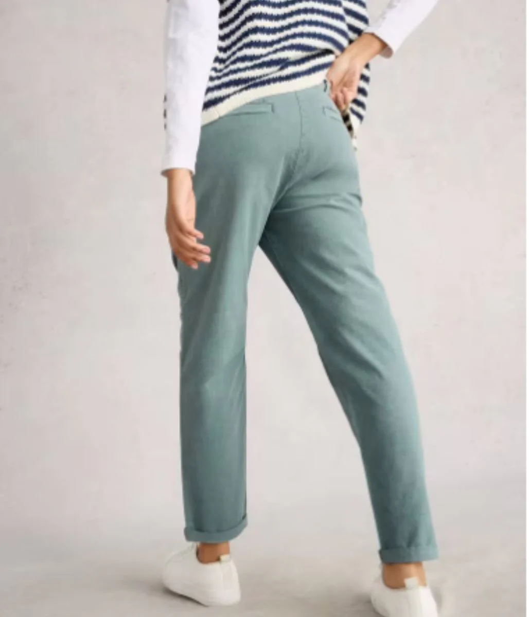Light Green Twister Chino Trousers - Image 3