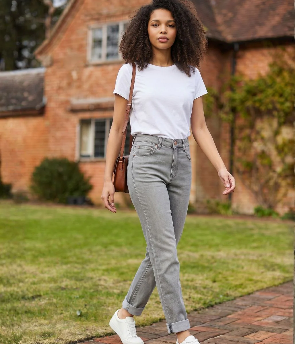 Light Grey Sienna Straight Leg Jeans
