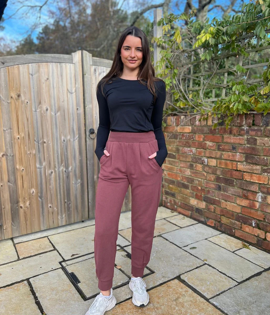 Burgundy Good Move Front Pleat Joggers - Image 2
