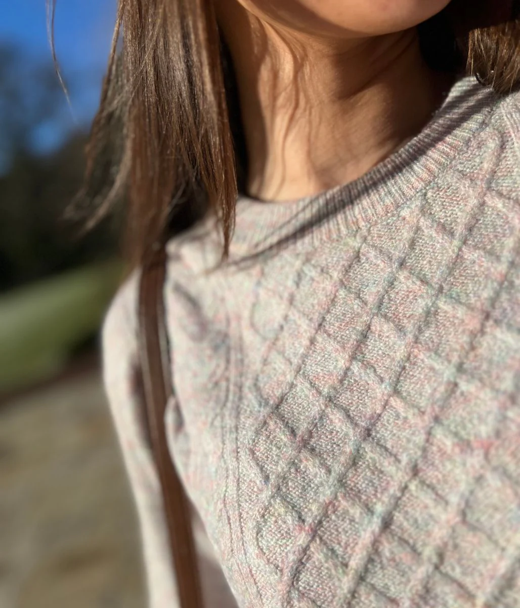 Mauve Soft Cable Knit Jumper - Image 8