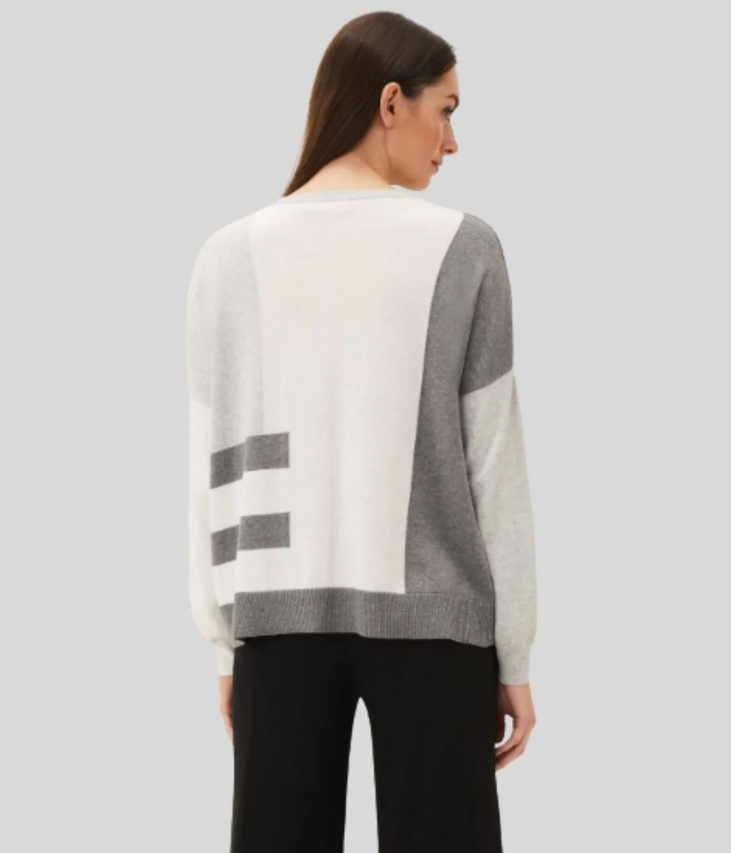 Melisse Colourblock Stripe Jumper - Image 2