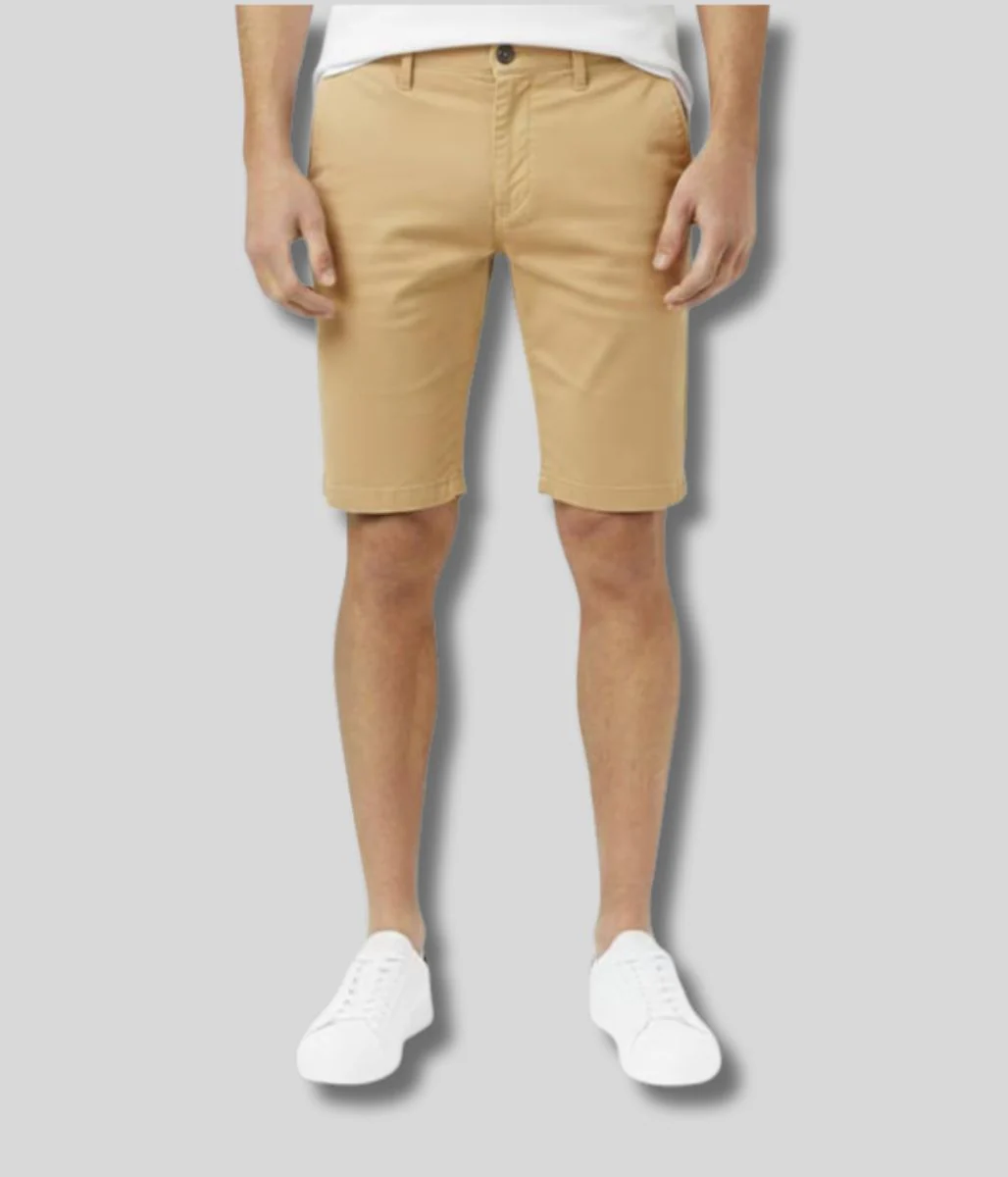 Mens Stone Slim Fit Stretch Chino Shorts