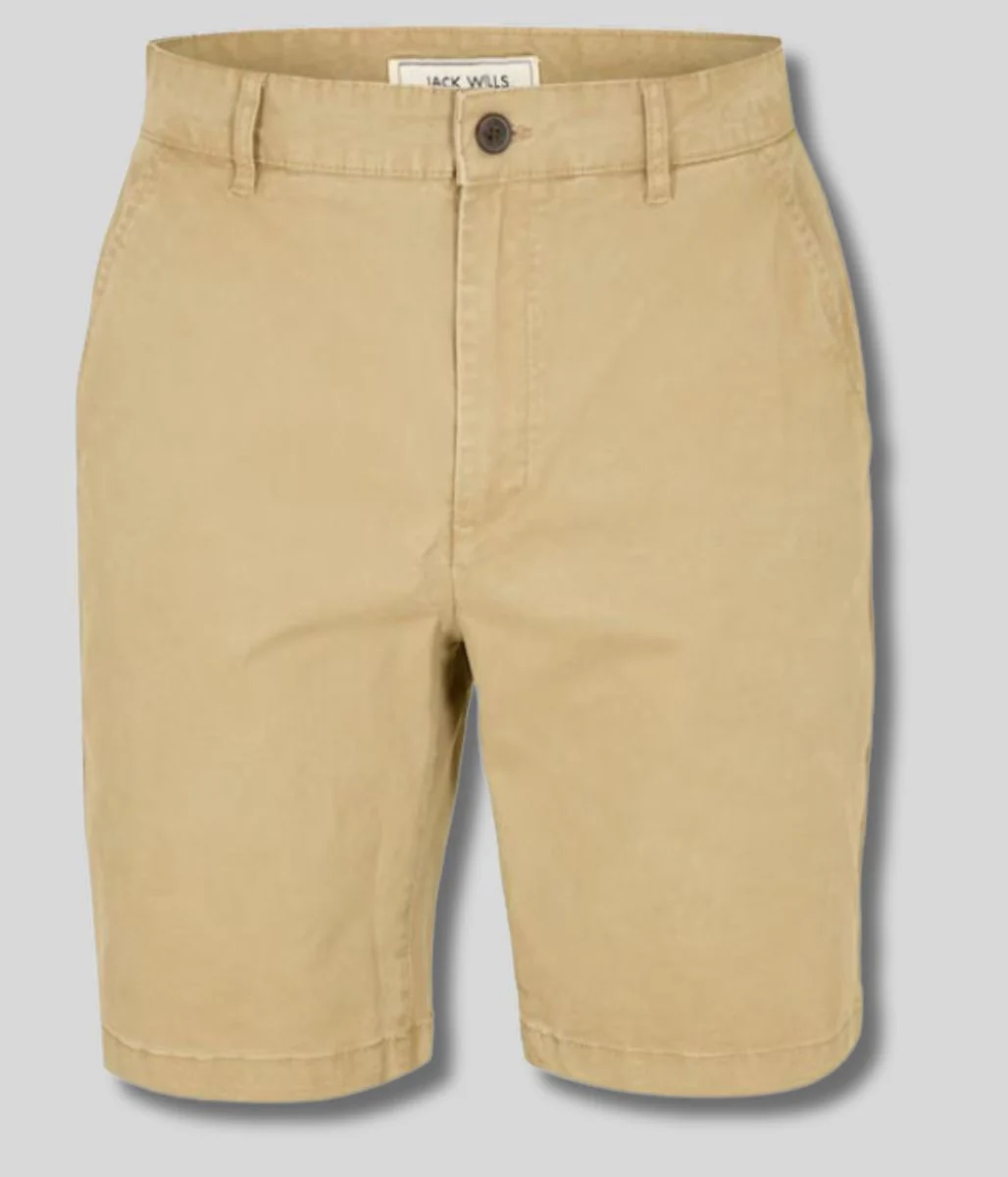 Mens Stone Slim Fit Stretch Chino Shorts - Image 2