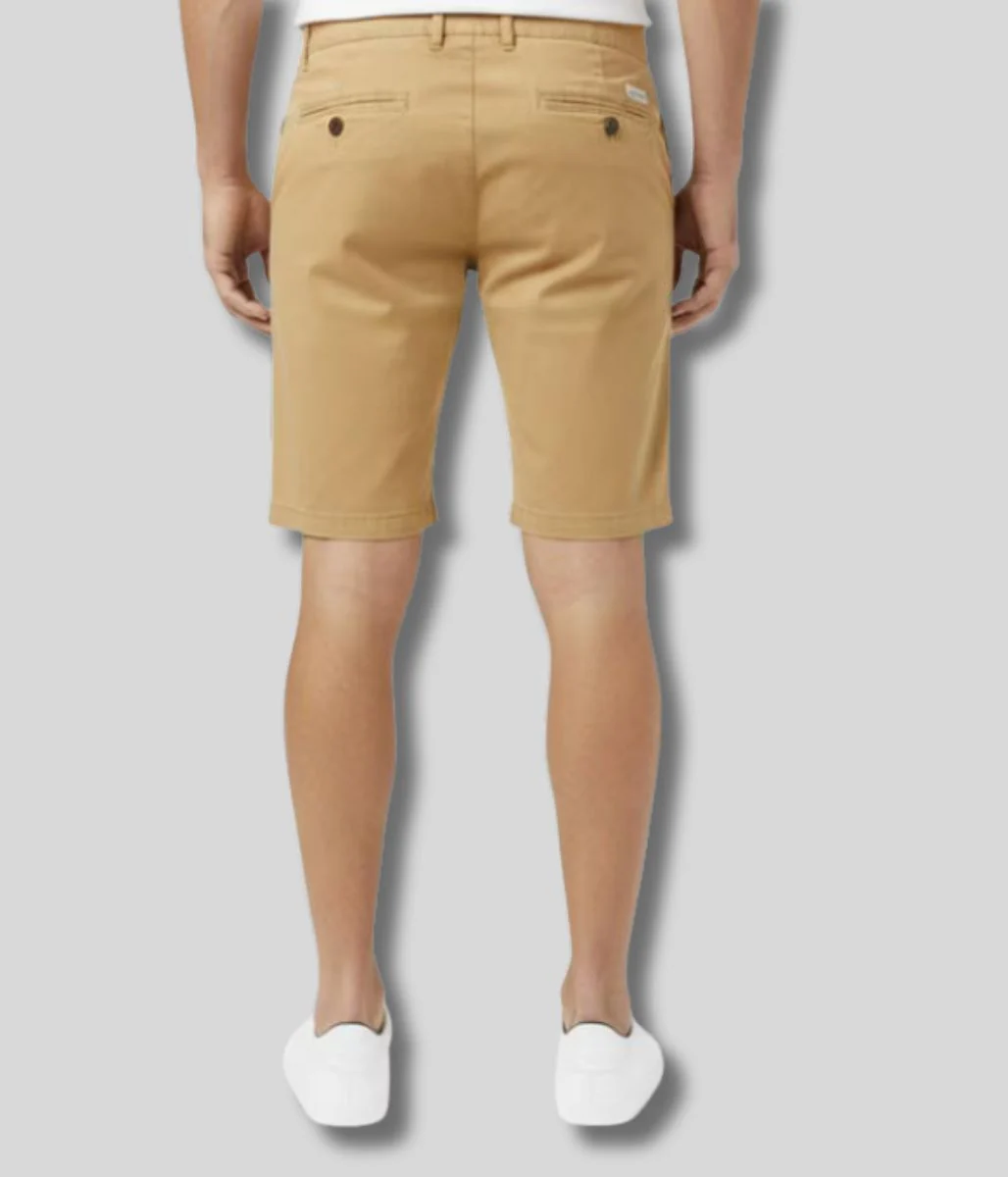 Mens Stone Slim Fit Stretch Chino Shorts - Image 4