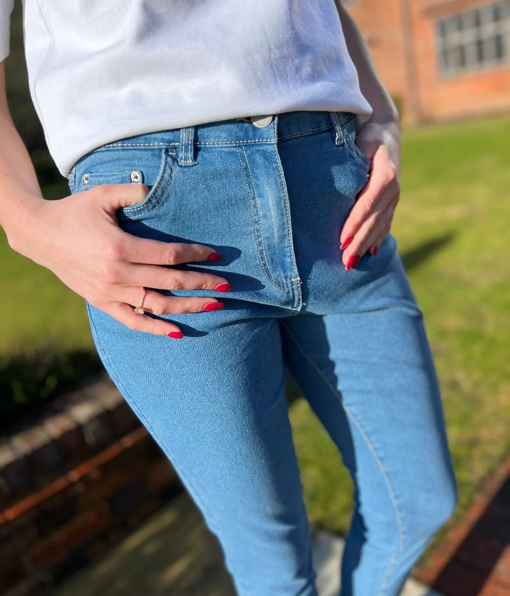 Mid Blue Emilee Lift & Shape Jeans - Image 5
