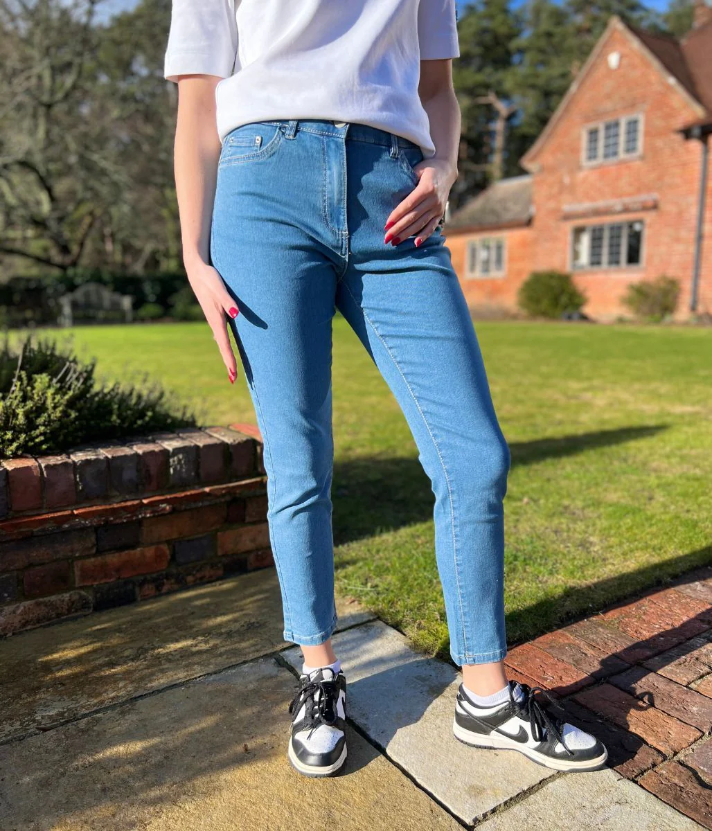 Mid Blue Emilee Lift & Shape Jeans - Image 6