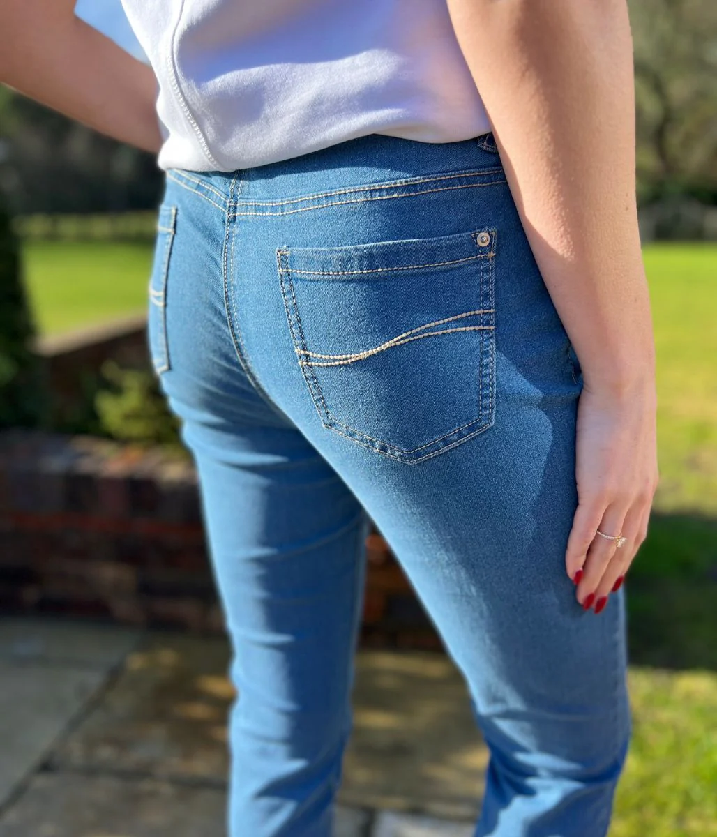 Mid Blue Emilee Lift & Shape Jeans - Image 8