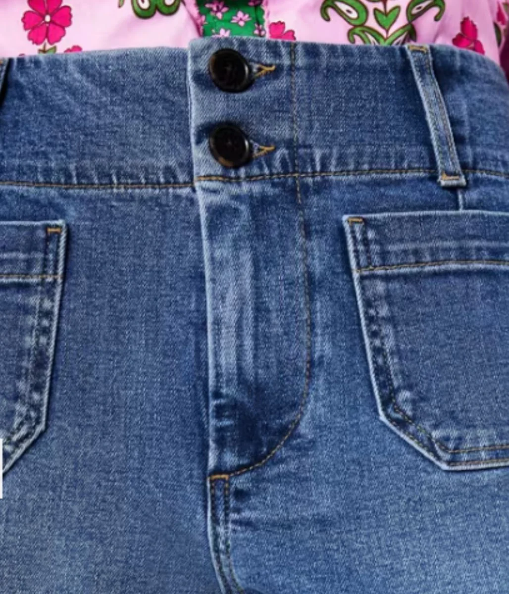 Mid Denim Primrose Patch Pocket Jeans - Image 3
