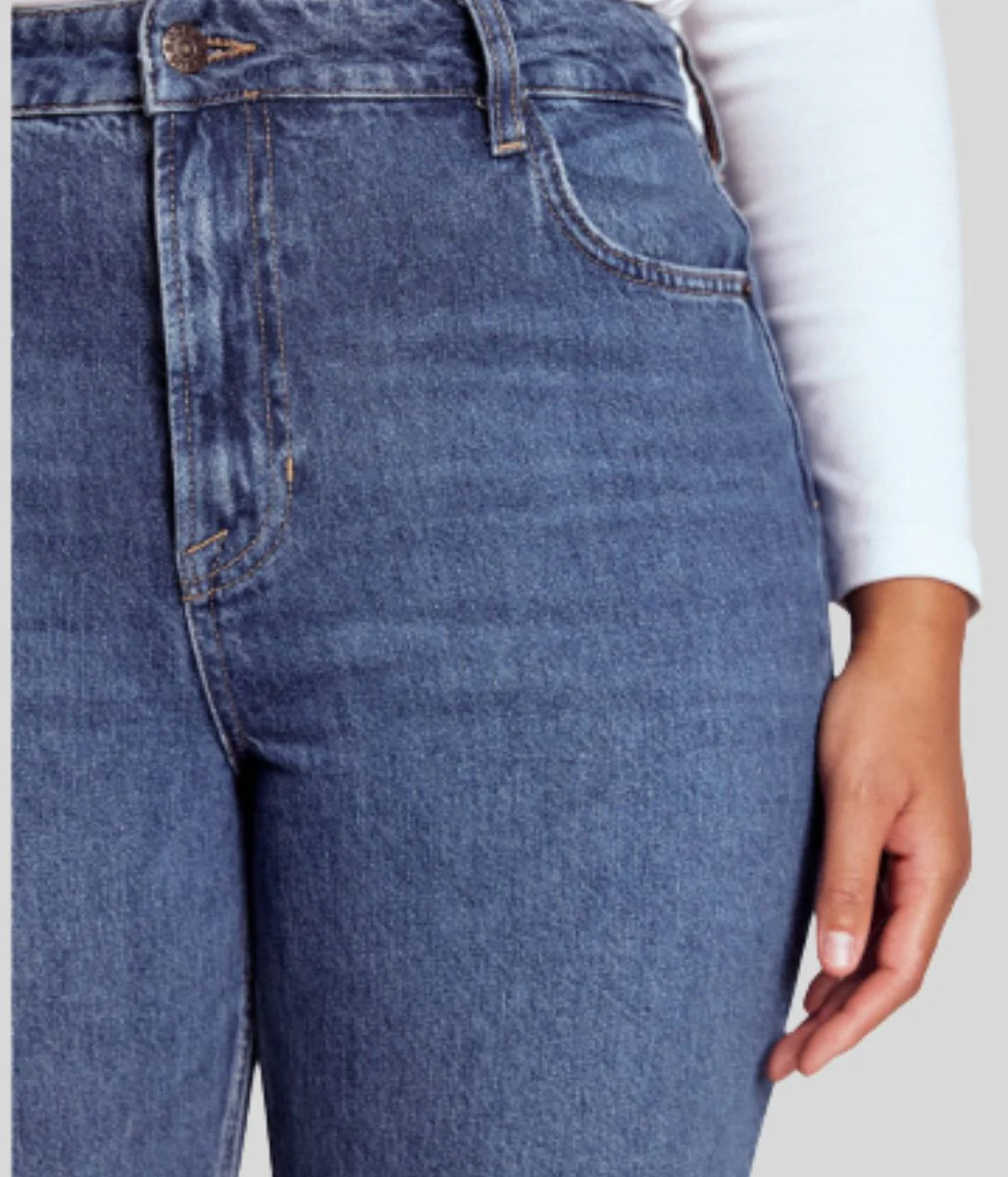 Mid Vintage High Rise Straight Leg Jeans - Image 7