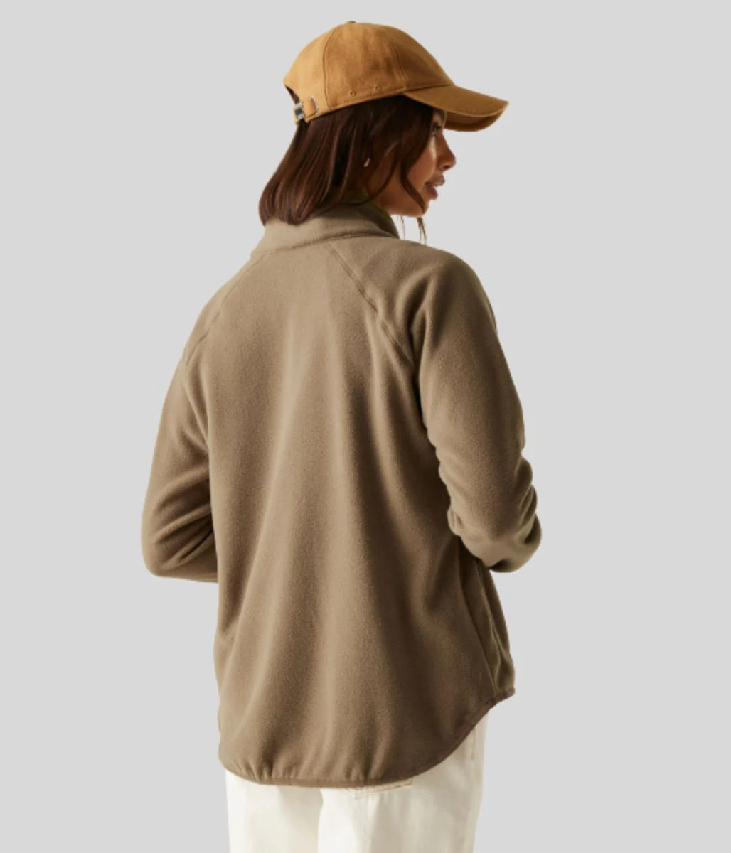 Mocha Frankie Full Zip Fleece - Image 2