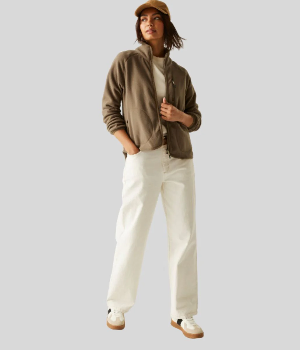 Mocha Frankie Full Zip Fleece - Image 3