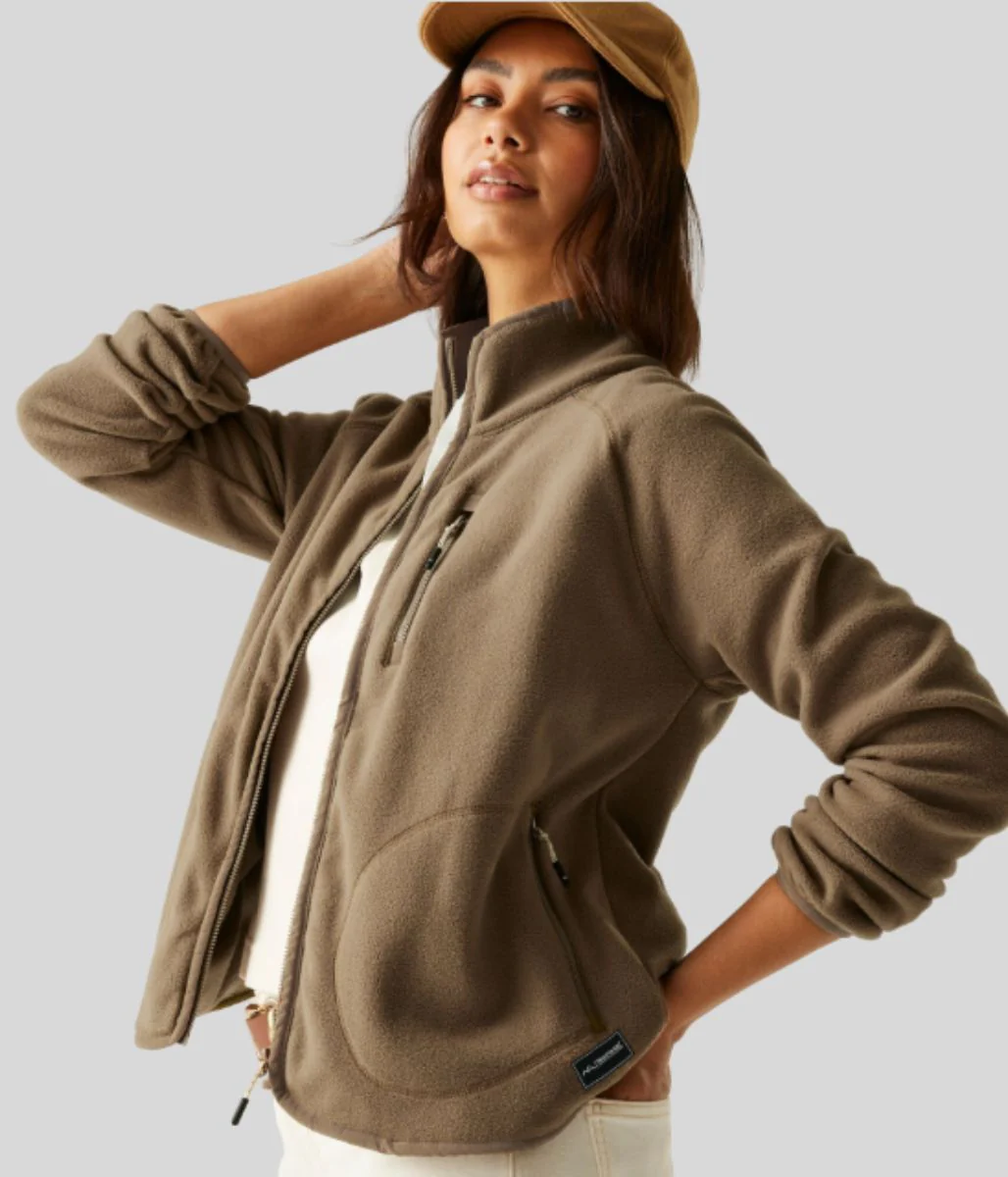 Mocha Frankie Full Zip Fleece - Image 4