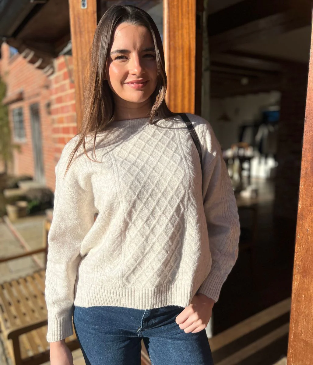 Natural Soft Cable Knit Jumper - Image 5