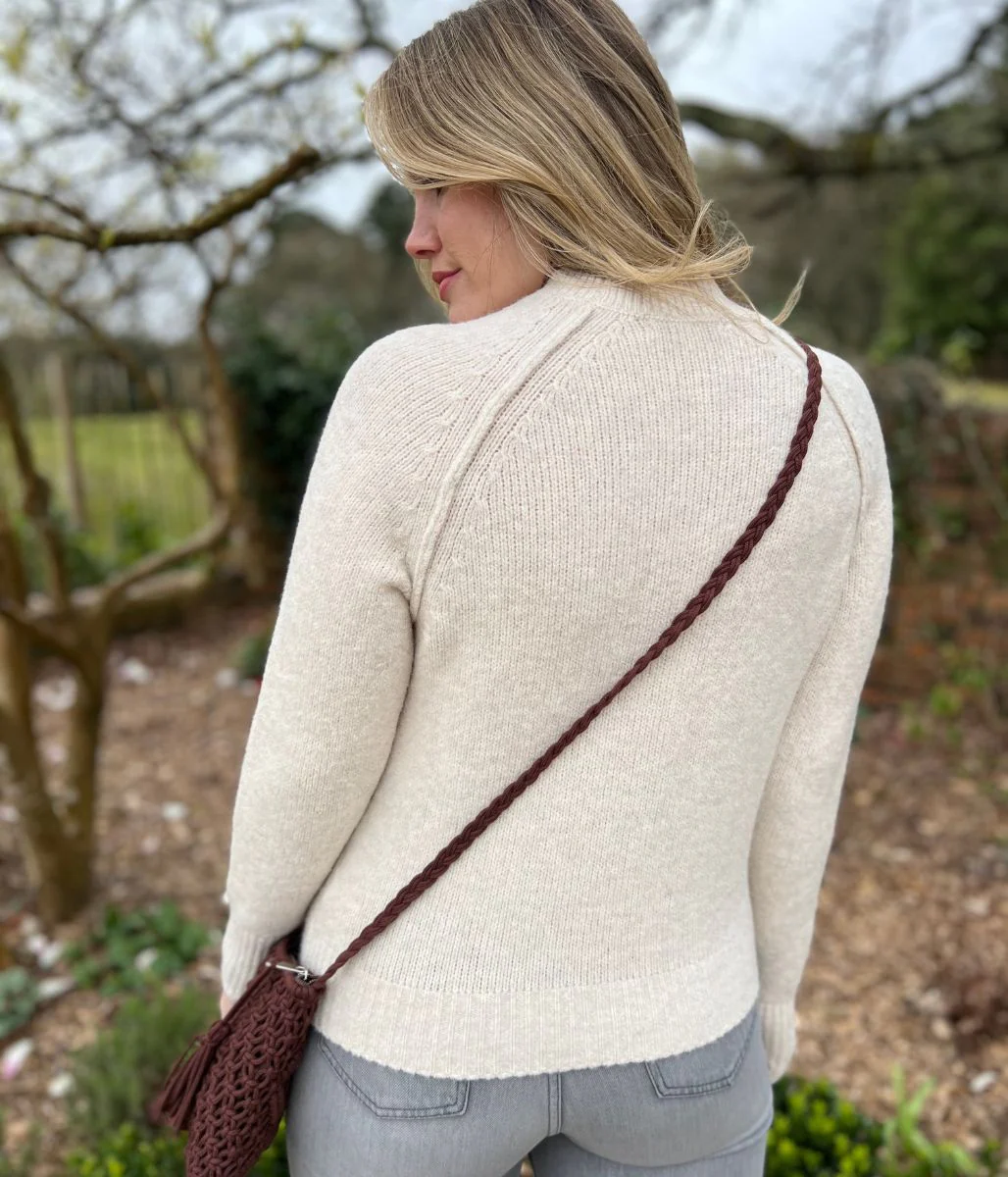 Natural Textured Wool Blend Jumper - Image 5