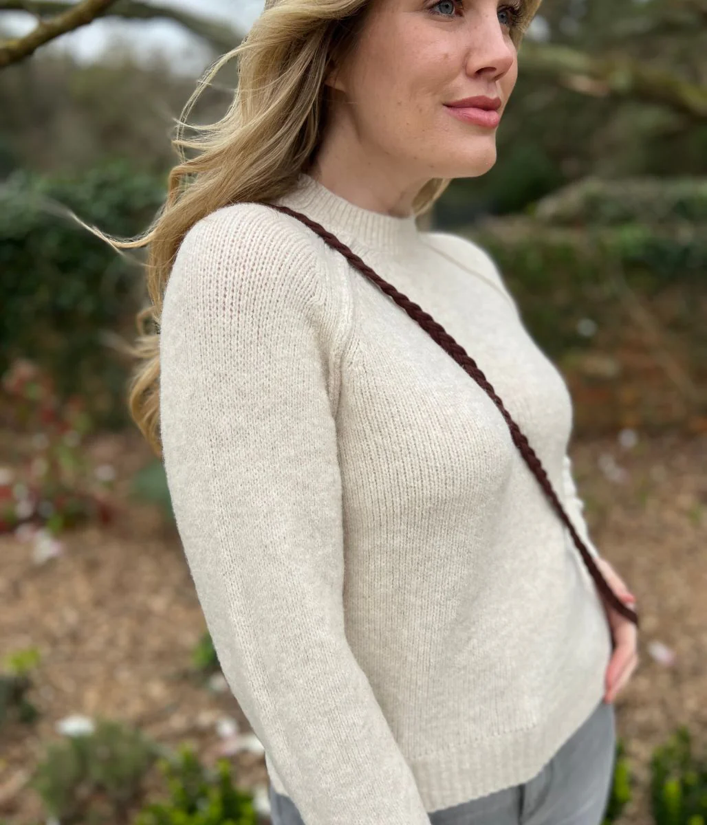 Natural Textured Wool Blend Jumper - Image 6