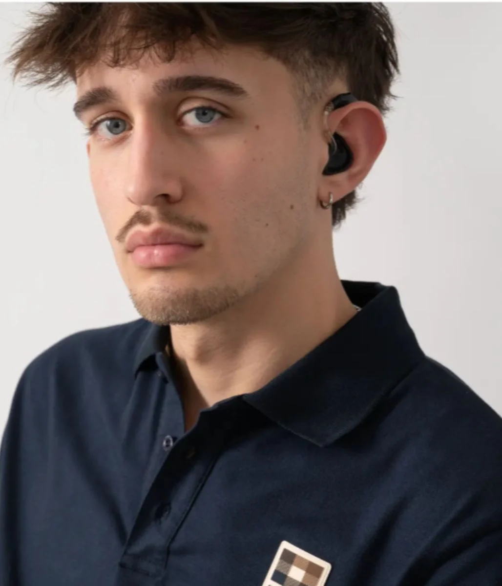 Navy Aquascutum Mens Pique Polo Shirt - Image 4