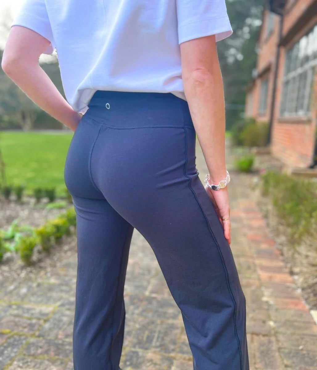 Navy Cotton Rich Straight Leg Joggers - Image 3