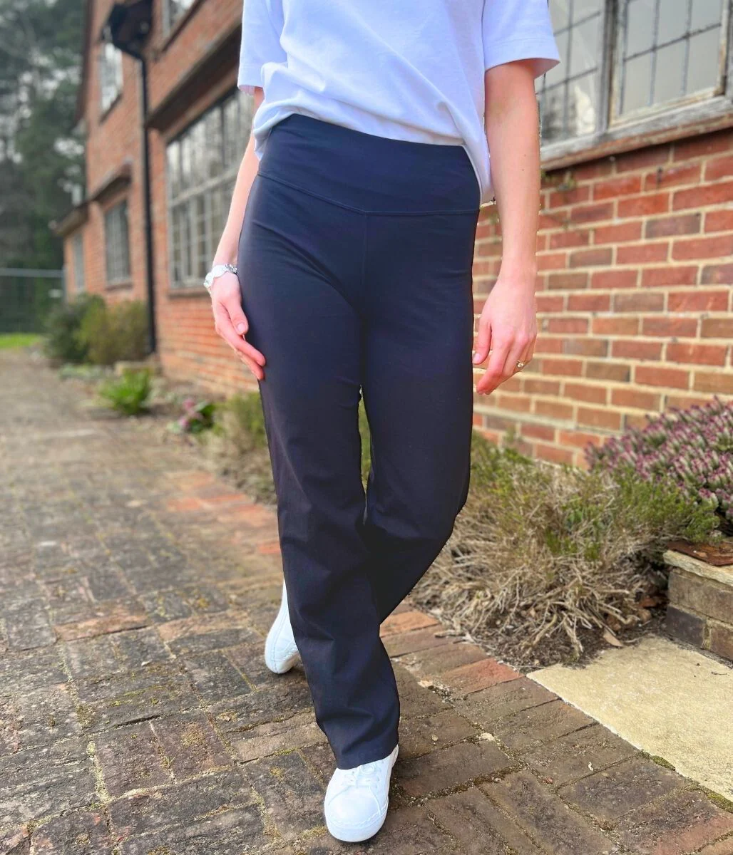 Navy Cotton Rich Straight Leg Joggers - Image 4
