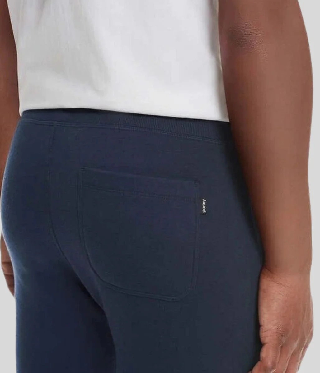 Navy Hurley Cotton Blend Joggers - Image 2