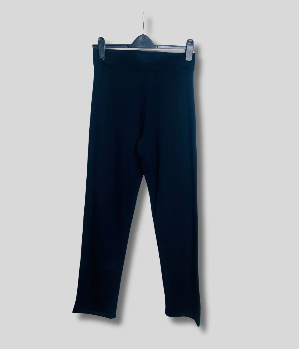 Navy Jersey Straight Leg Trousers - Image 4
