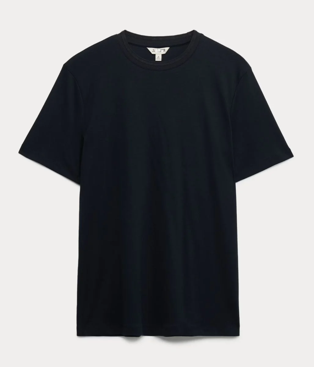 Navy Premium Cotton Mens T Shirt - Image 4