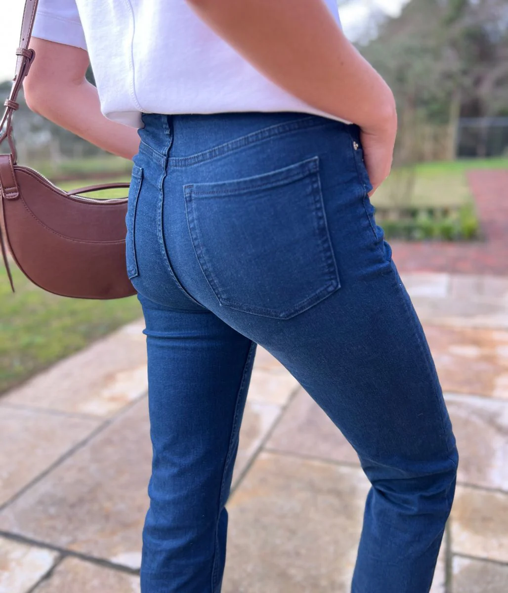 Navy Sienna Straight Leg Jeans - Image 4
