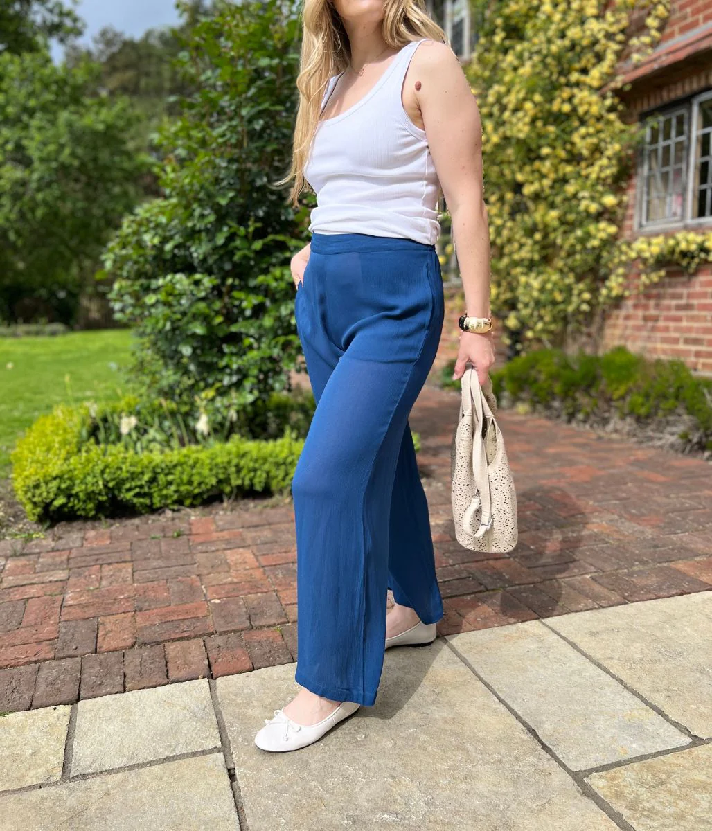 Nomads Blue Wide Leg Trousers - Image 2