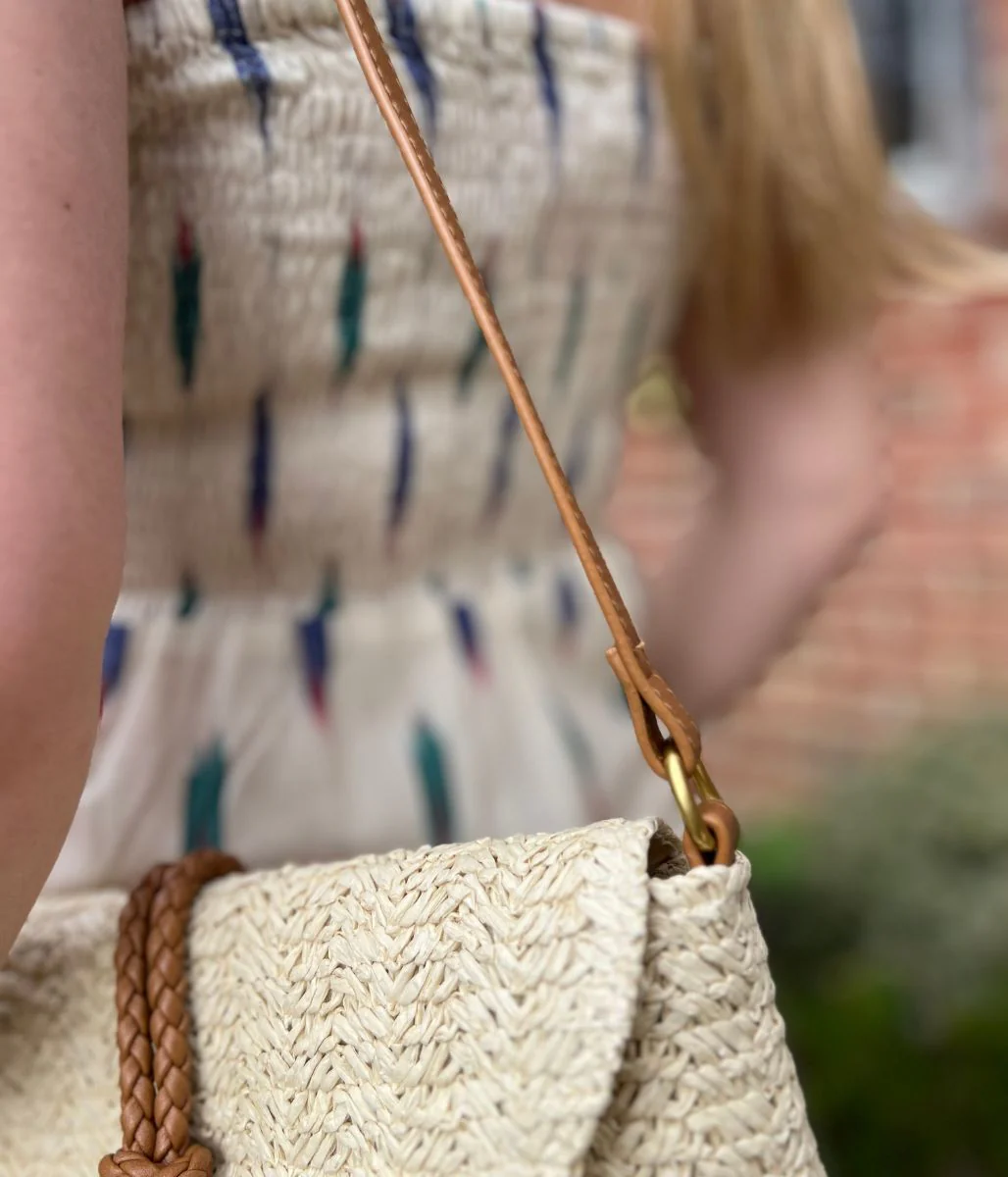 Nomads Ivory Ikat Print Midi Dress - Image 4