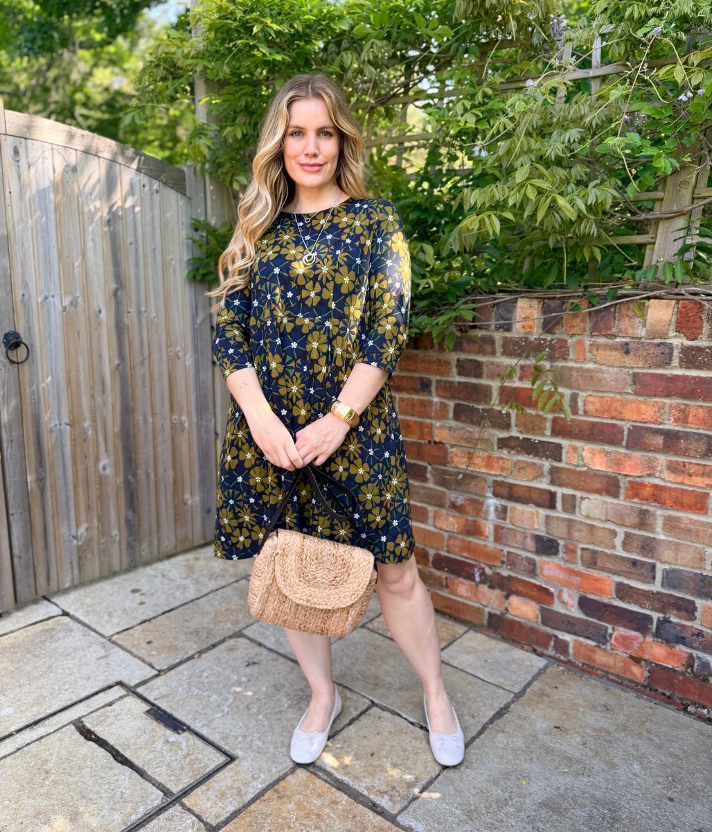 Olive Witch Hazel Printed Jersey Dress - Image 6