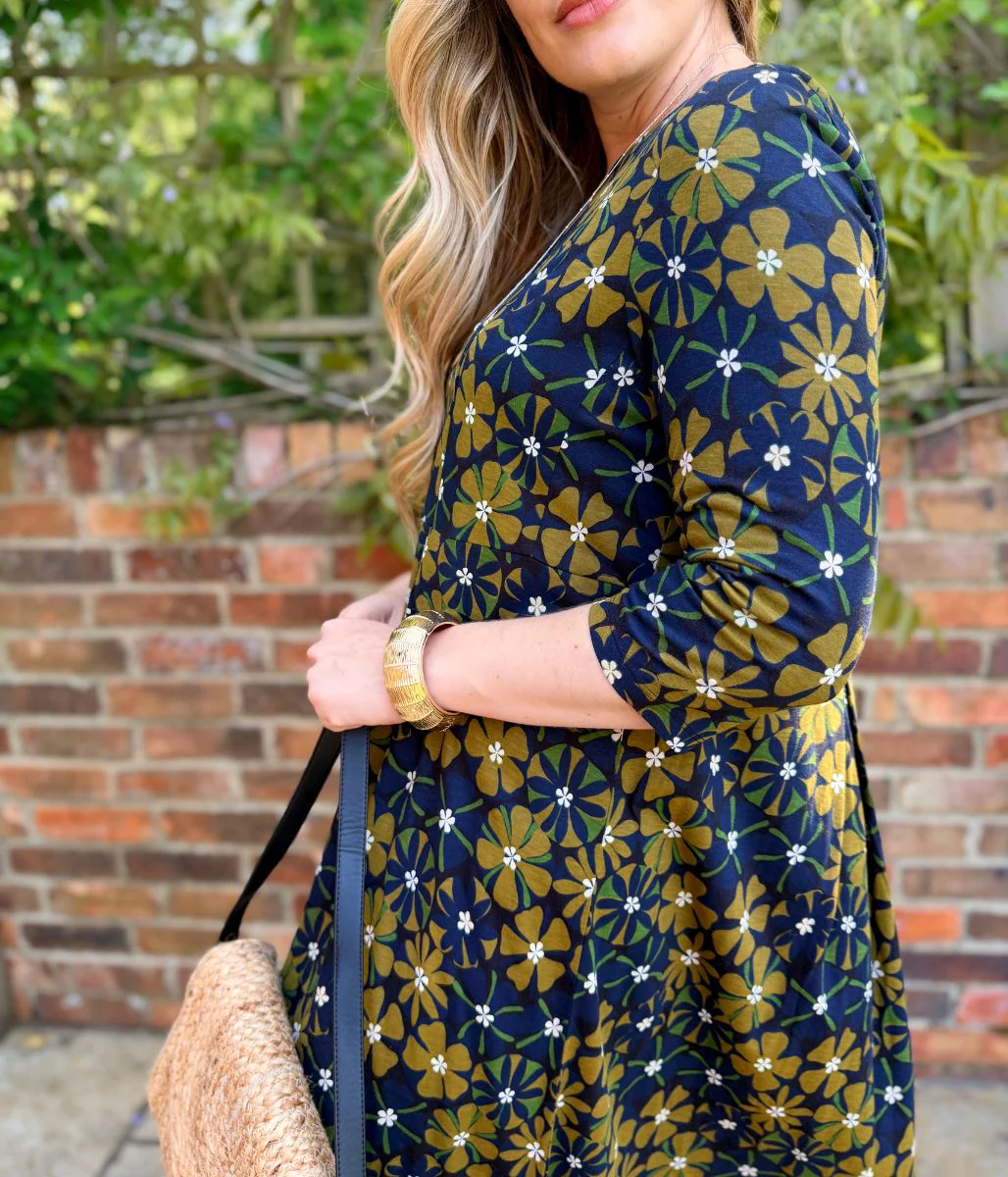 Olive Witch Hazel Printed Jersey Dress - Image 7