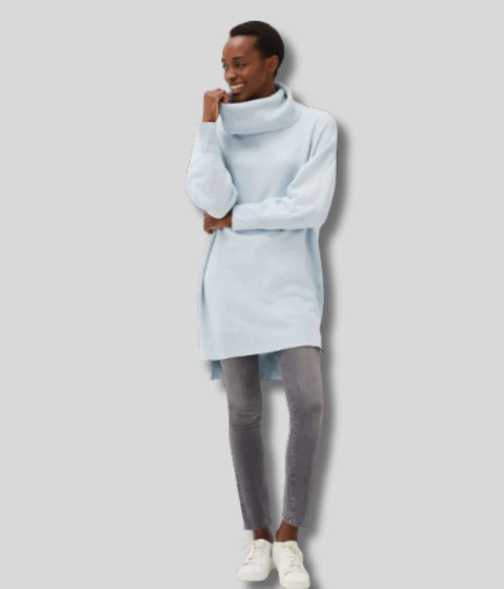 Palmer Cowl Knit Jumper Dress - Image 3