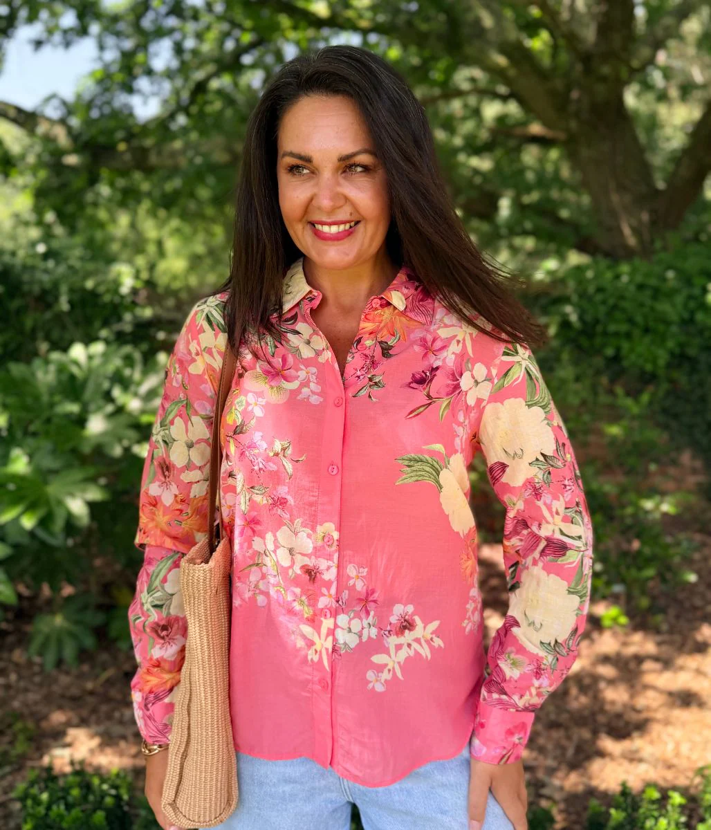 Pink Floral Garden Shirt - Image 7
