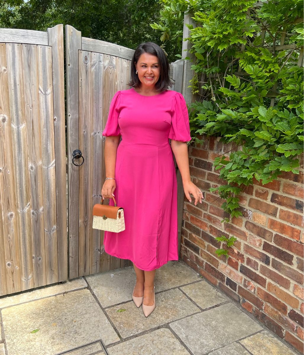 Pink Gabbie Midi Dress - Image 3