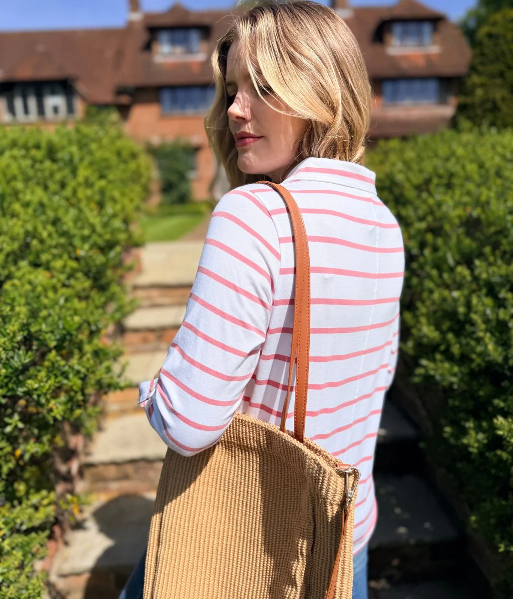 Pink Striped Joni Cotton Shirt - Image 9